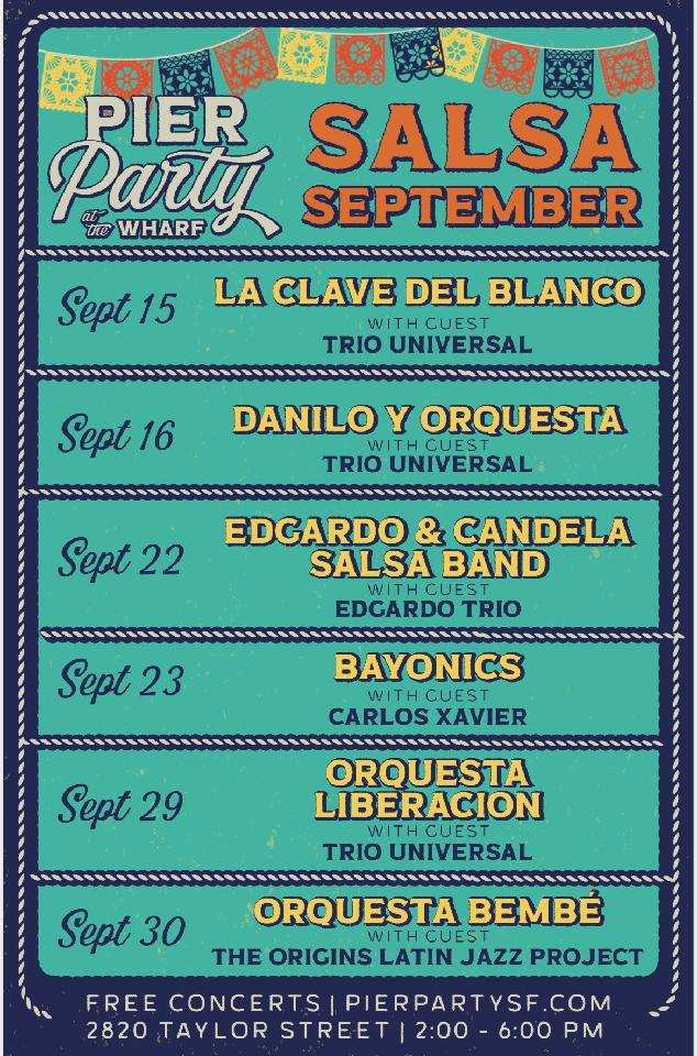 September 29th at Pier Party at the Wharf